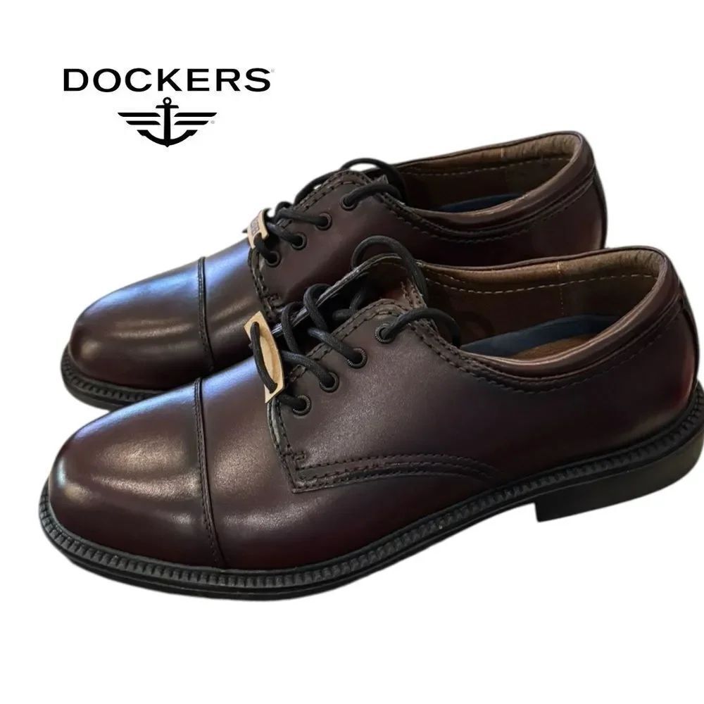 New Dockers Gordon Cordovan Men's Leather Oxford Shoes 8.5